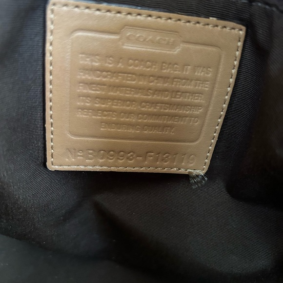 Coach Tan and Brown Signature Shoulder Bag - Picture 5 of 12